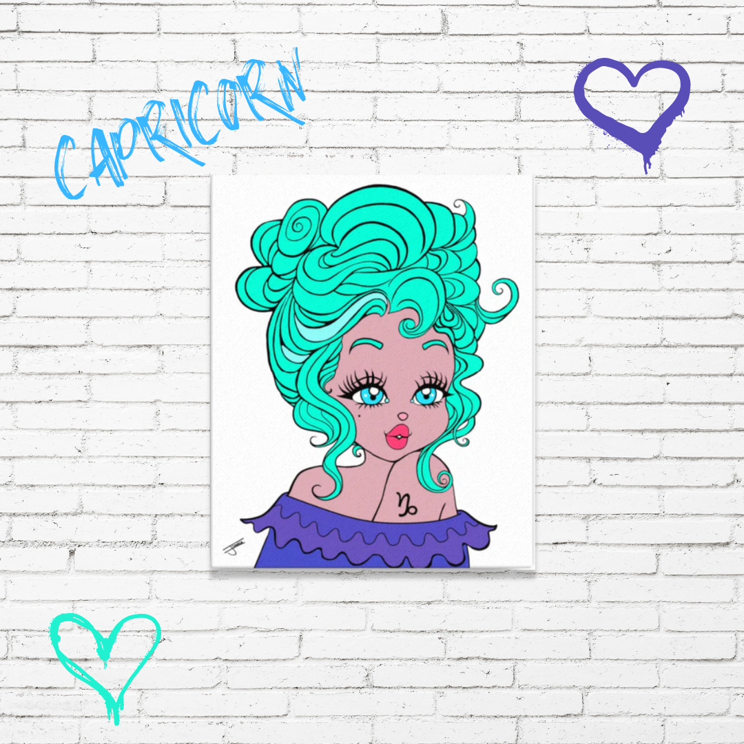 The Miss Capricorn Canvas