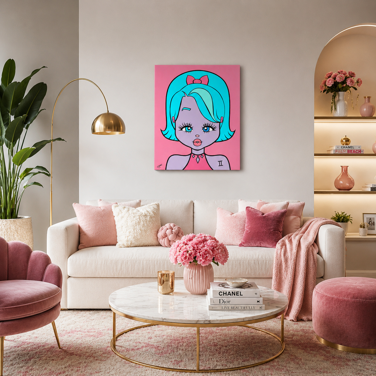 Miss Gemini Canvas