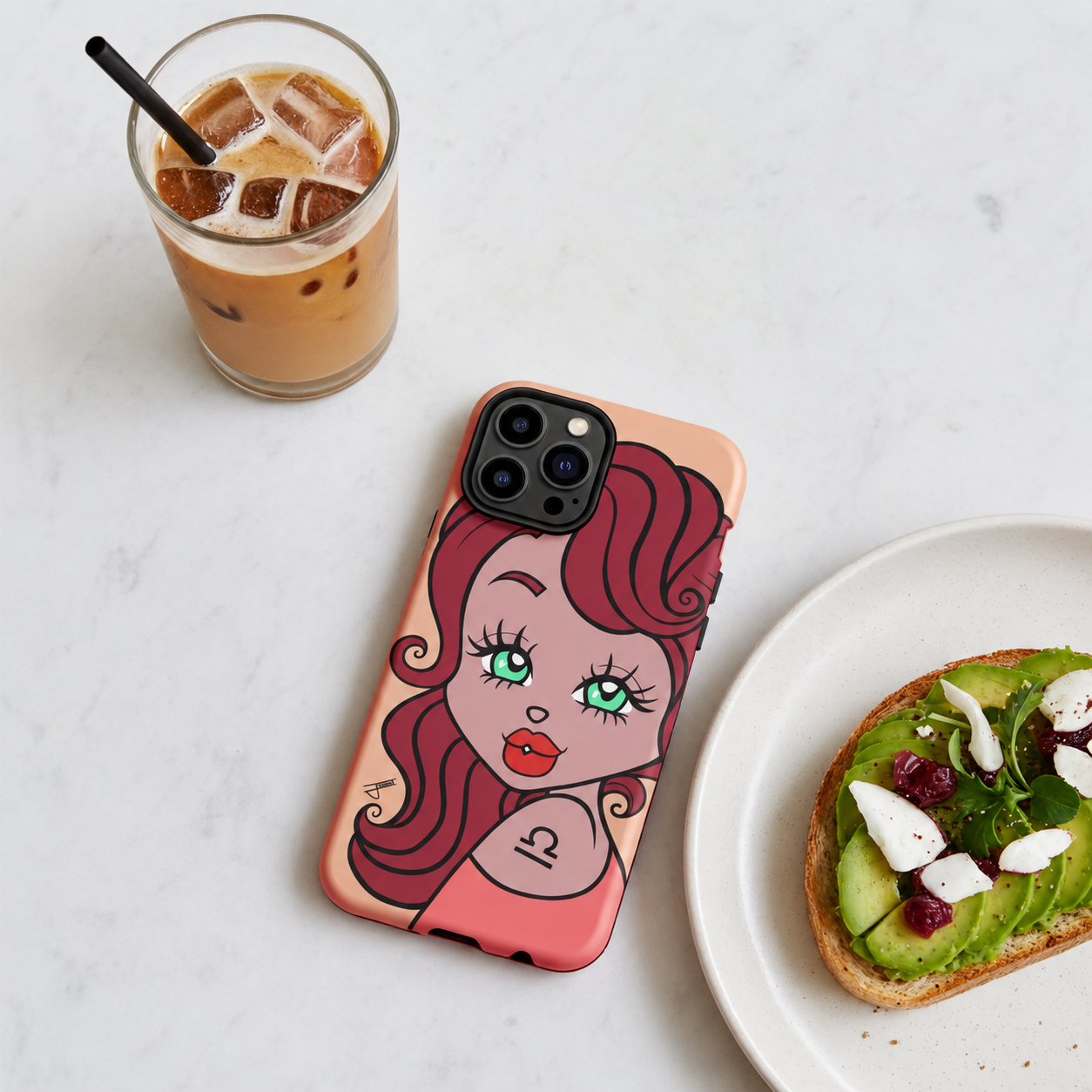 Miss Libra iPhone case