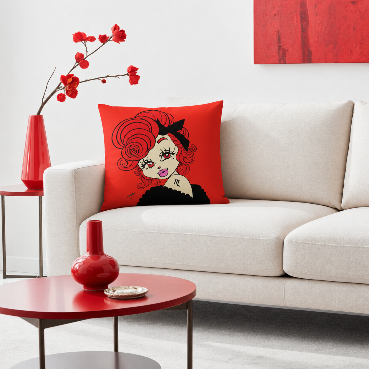 Miss Scorpio Pillow