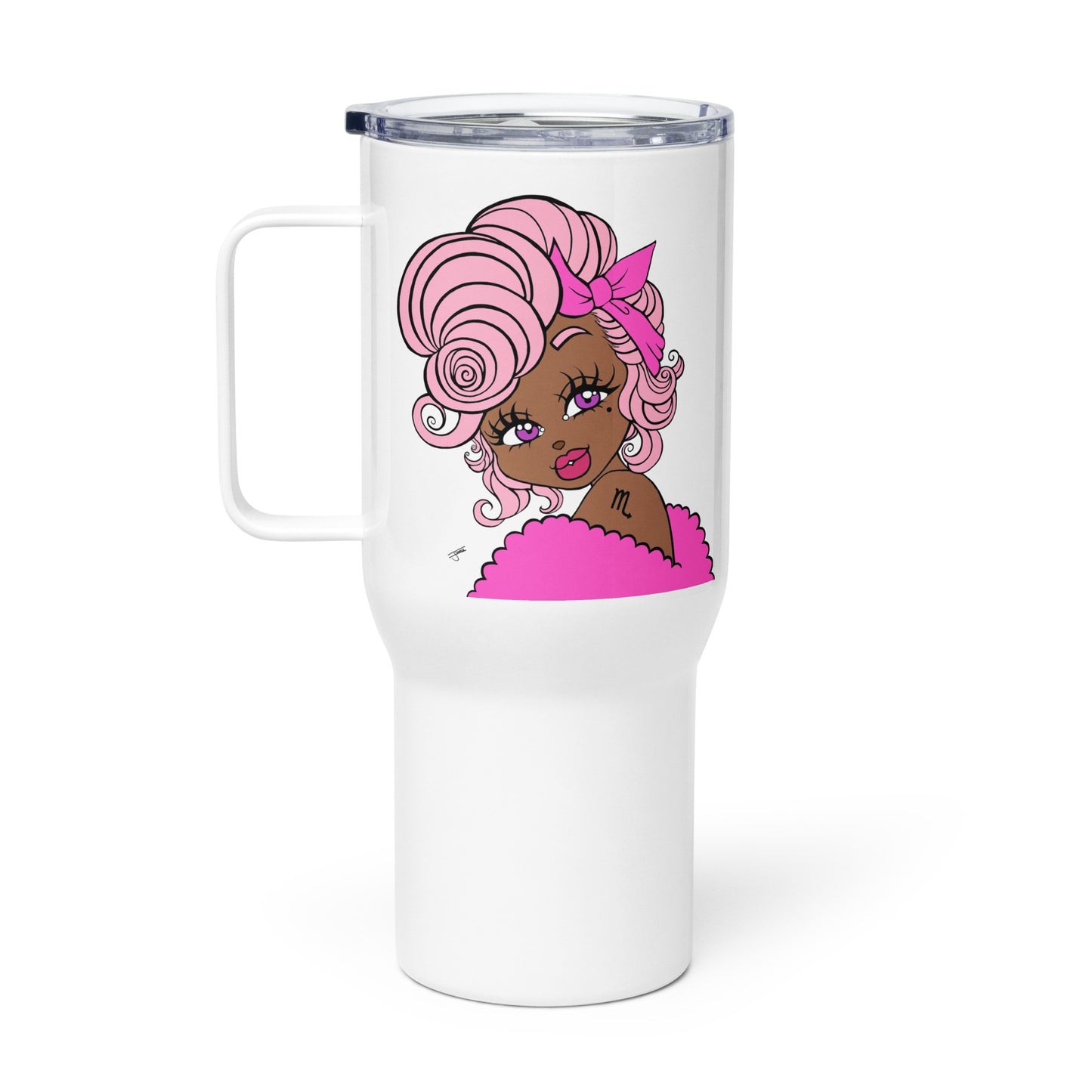 Miss Scorpio Pink Travel Mug