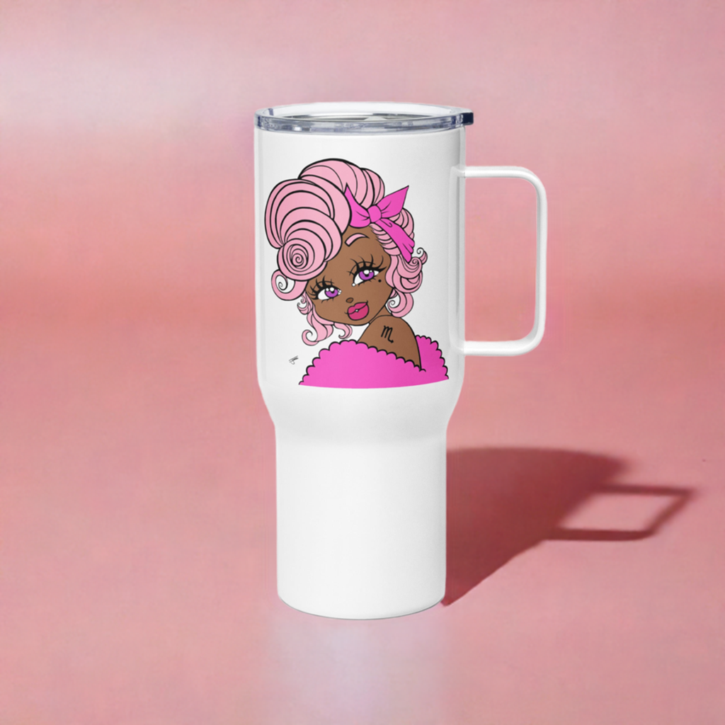 Miss Scorpio Pink Travel Mug