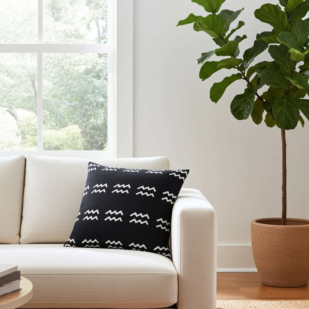 Aquarius Premium Pillow Black