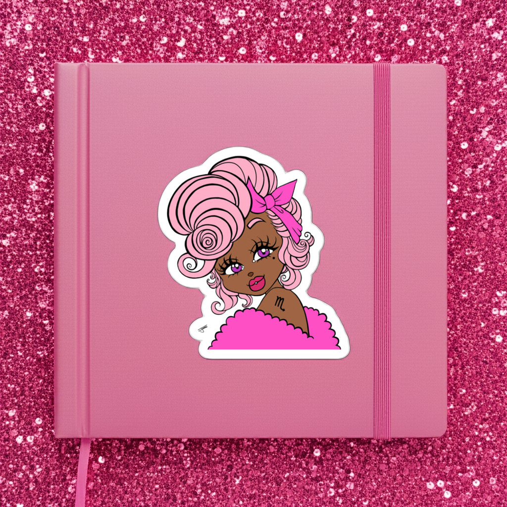 Miss Scorpio Pink Sticker
