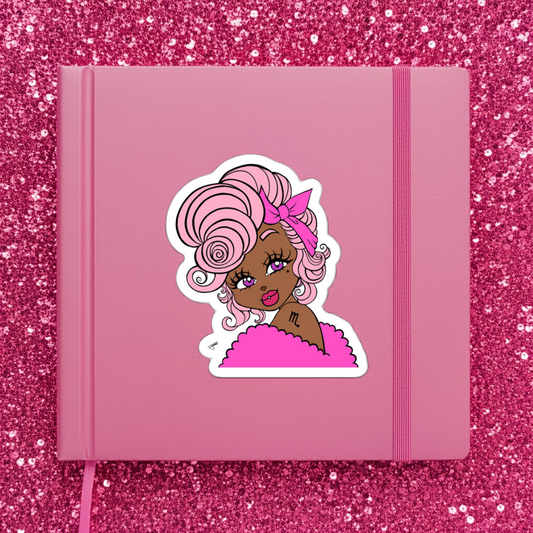Miss Scorpio Pink Sticker
