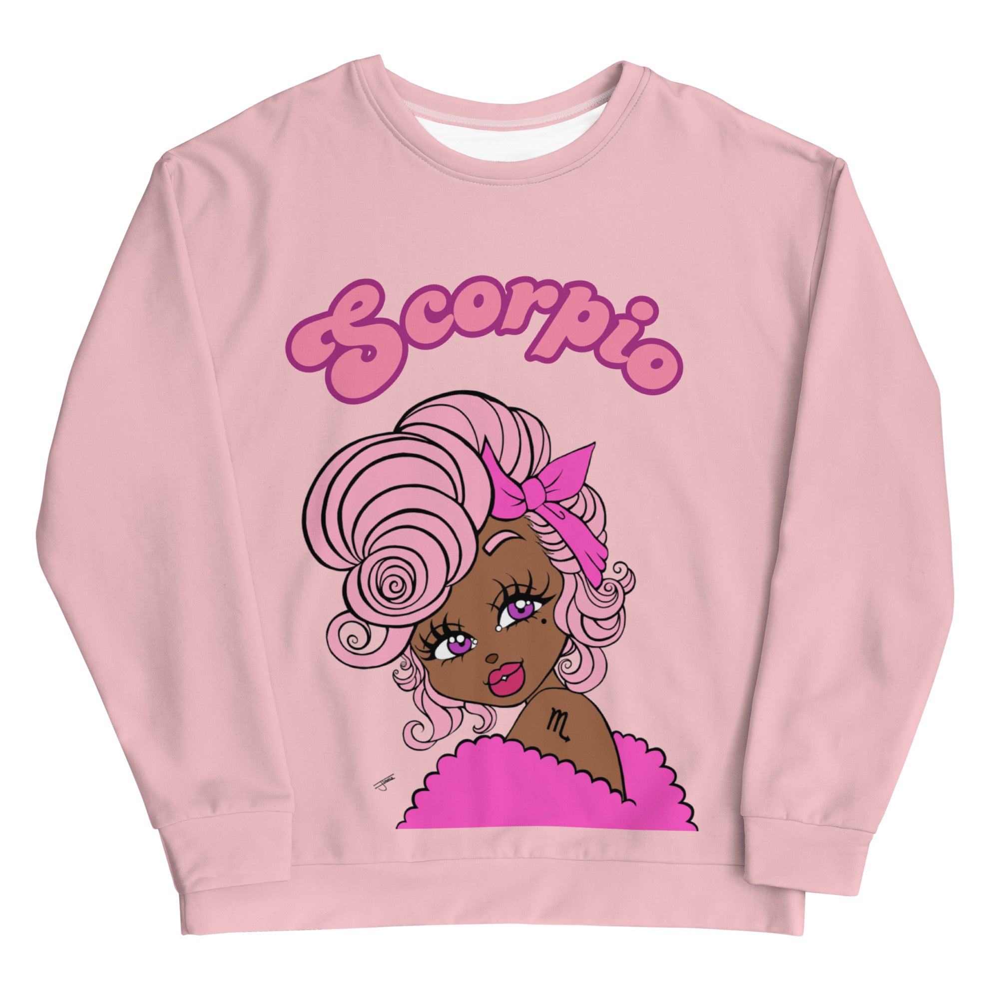 Miss Scorpio Pink Sweatshirt