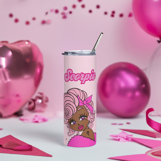 Miss Scorpio Pink Tumbler