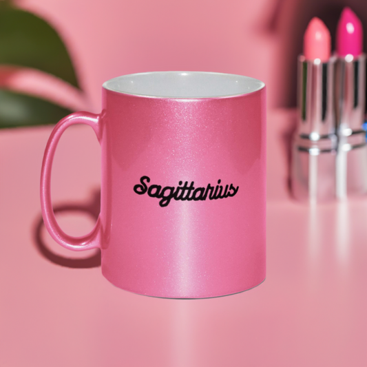 Sagittarius Pink Shimmer Mug