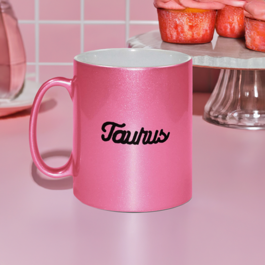 Taurus Pink Shimmer Mug