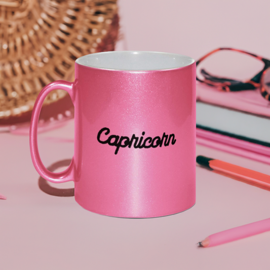 Capricorn Pink Shimmer Mug