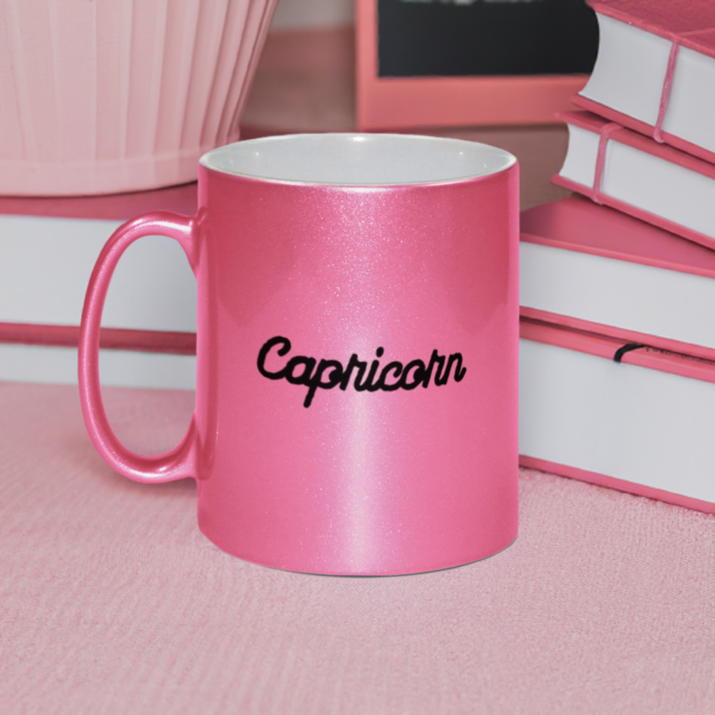 Capricorn Pink Shimmer Mug