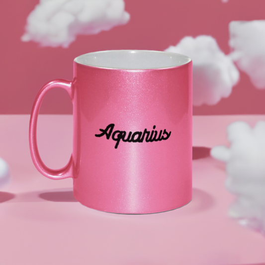 Aquarius Pink Shimmer Mug