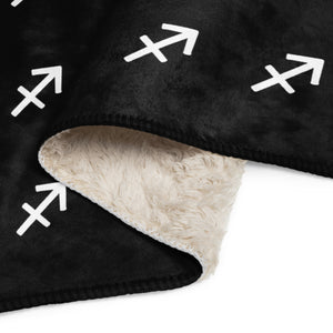 Sagittarius Sherpa blanket Black