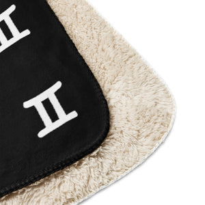 Gemini Sherpa blanket Black