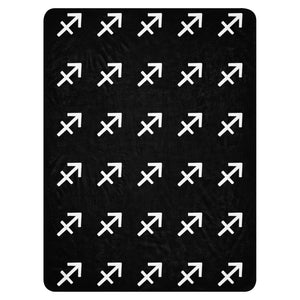 Sagittarius Sherpa blanket Black