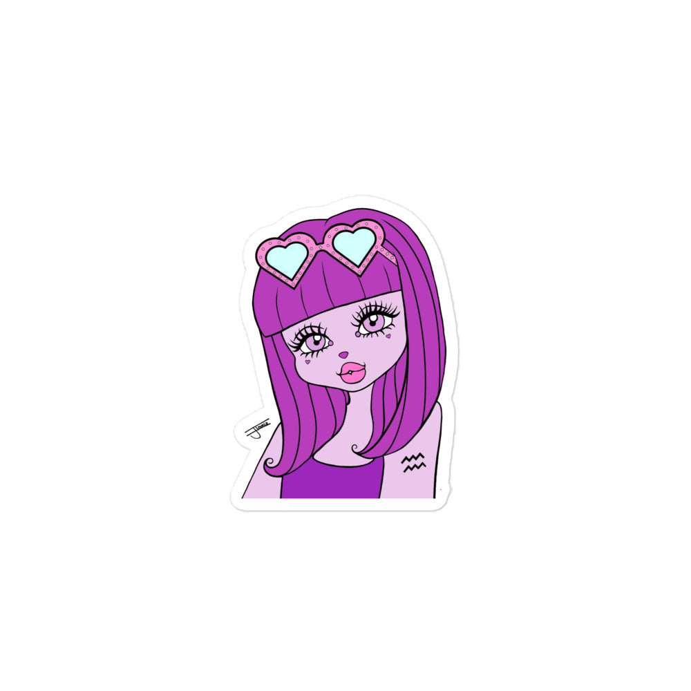 Miss Aquarius Sticker by Shopimmis.com