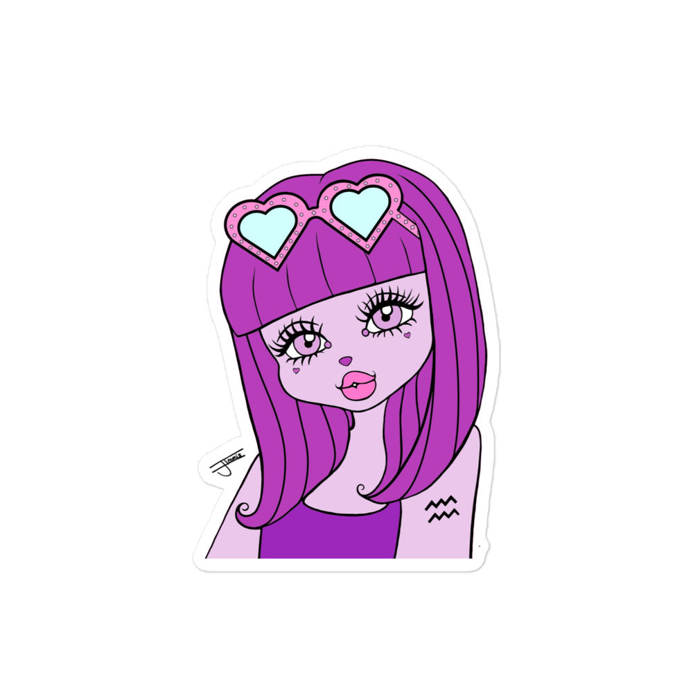 Miss Aquarius Sticker by Shopimmis.com