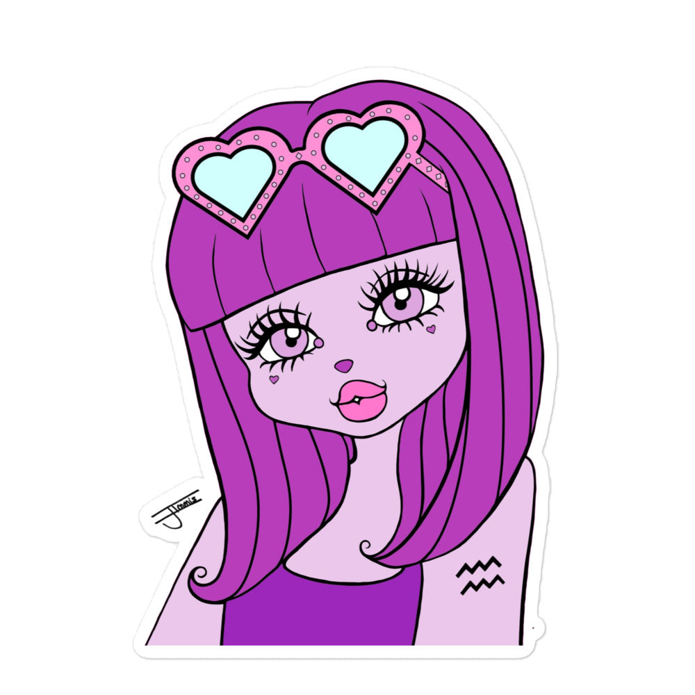 Miss Aquarius Sticker by Shopimmis.com