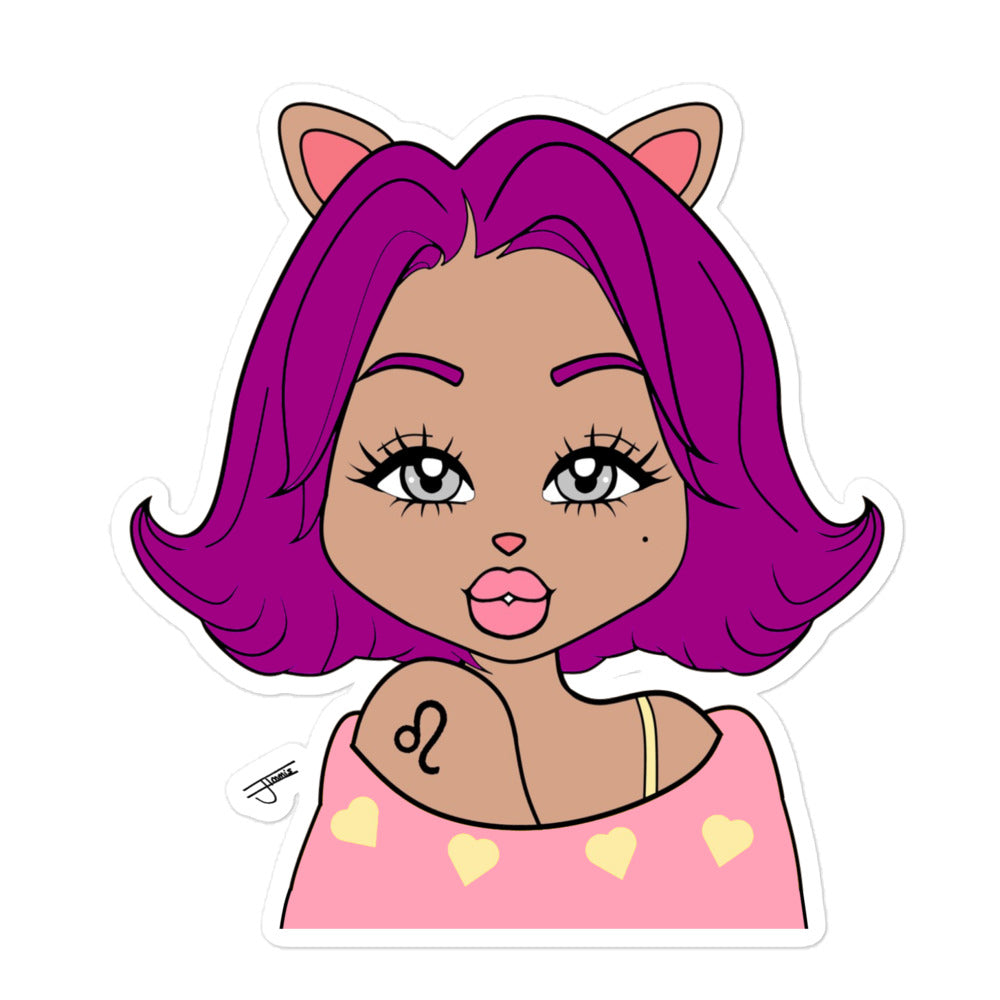 Miss Leo Sticker