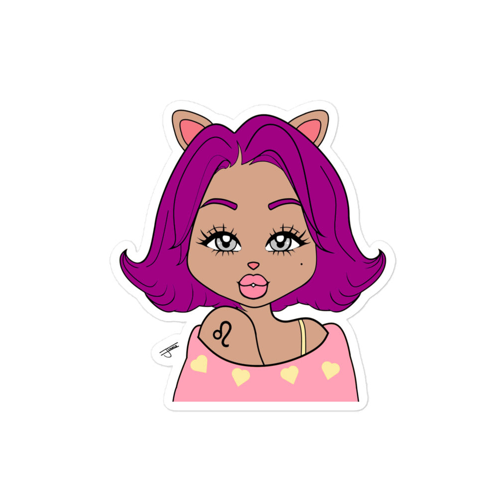 Miss Leo Sticker