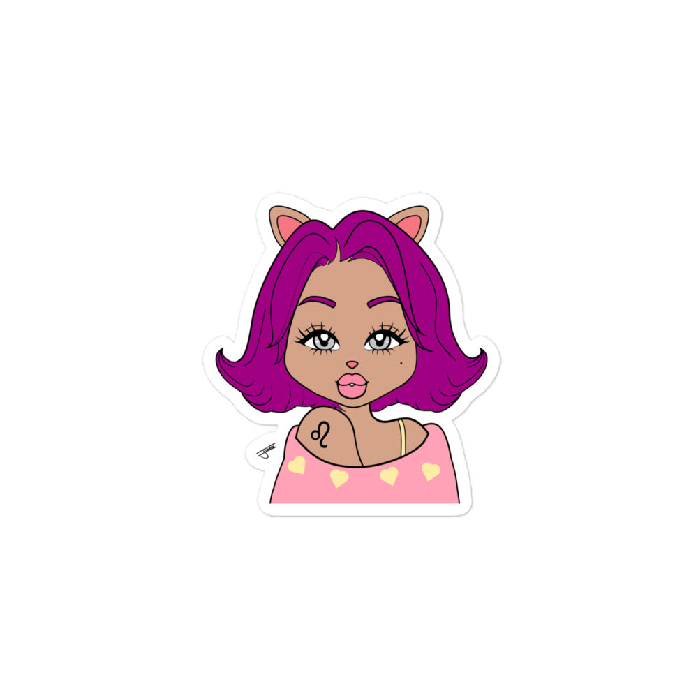 Miss Leo Sticker