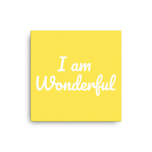 I am Wonderful Canvas