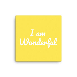 I am Wonderful Canvas