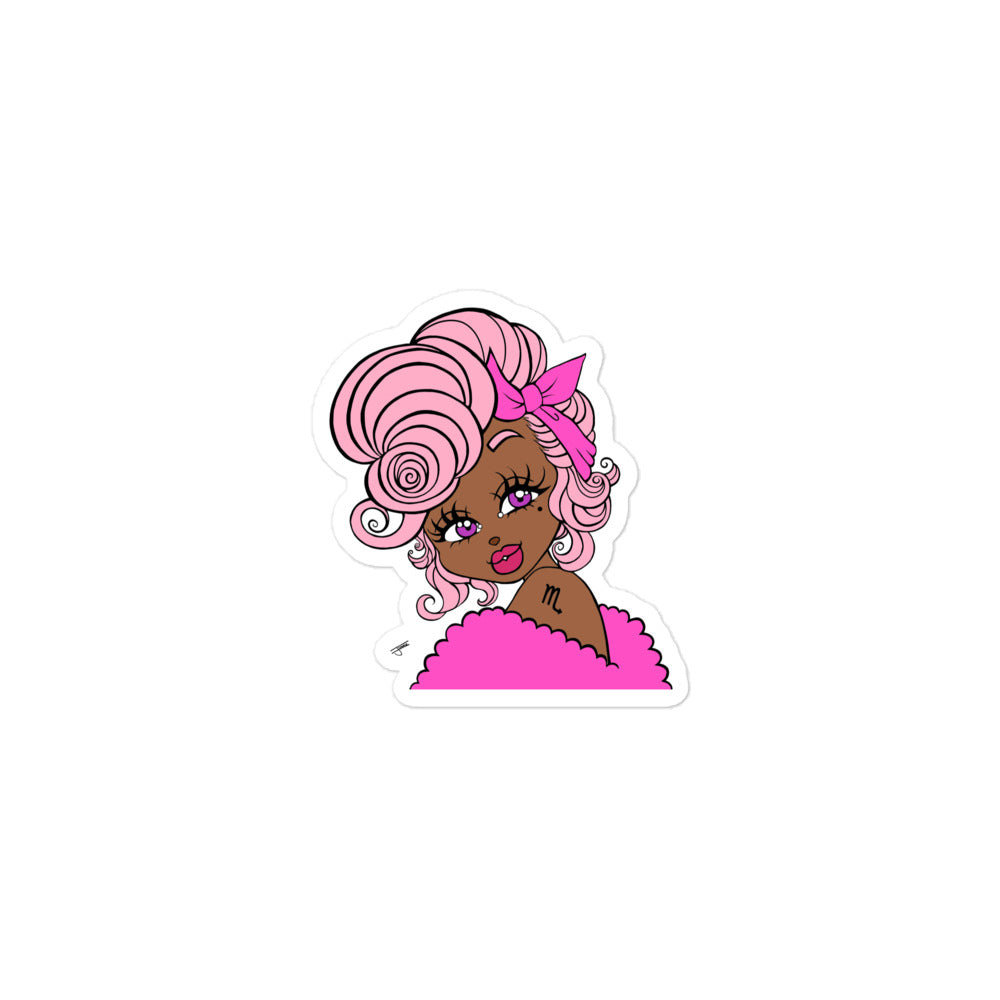 Miss Scorpio Pink Sticker